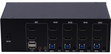 AS-42HUS (HDMI KVM Switch, 4ports,Dual-View）